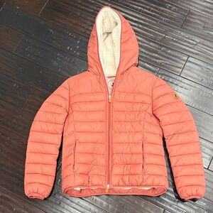 SAVE THE DUCK Kids Coral Puffer Jacket